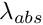 $ \lambda_{abs} $