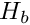 $ H_b $