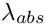 $ \lambda_{abs} $