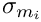 $\sigma_{m_i}$